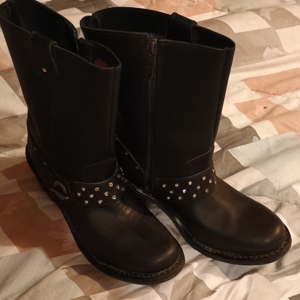 Harley-Davidson Black Combat Boots